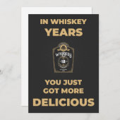 バースデーおもしろいタカード – ウイスキー愛好家 シーズンカード (正面/裏面)