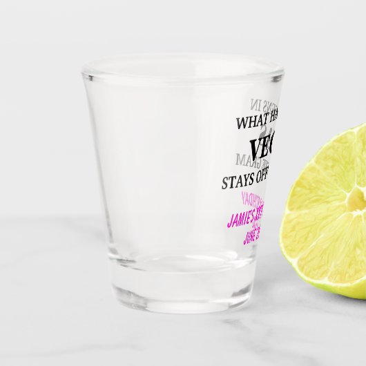 バースデーおもしろいタパーティー独自のショットグラスを作成 ショットグラス (左)