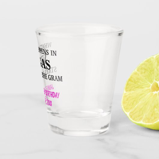 バースデーおもしろいタパーティー独自のショットグラスを作成 ショットグラス (右)