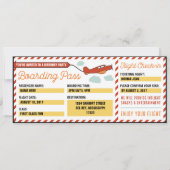 バースデーカスタマイズパーティーボーディングパス招待状 招待状 (正面)