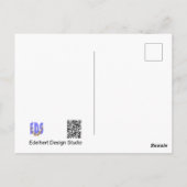 バースデーカードを食べるローズリングドバジ ポストカード (裏面)