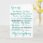 バースデーカード夫の妻の男性の女性。愛 カード (黄色い花)