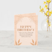 バースデーカード カード (黄色い花)