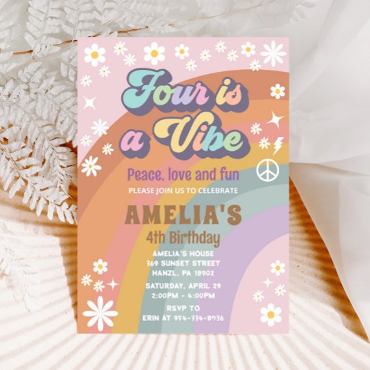 バースデーカード | クールな女の子のパーティーカード 招待状