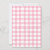 バースデーガールのお誕生日会 ストロベリー招待状 招待状 (裏面)