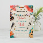 バースデーガールのライフ ショーガール バースデー 招待状 (スタンド正面)