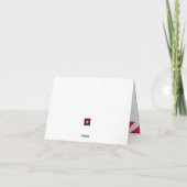 バースデーガールズ スーパーヒーロー テーマ サンキューカード (裏面)