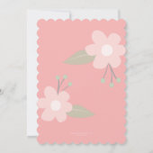 バースデーガールパーティー招待状 招待状 (裏面)