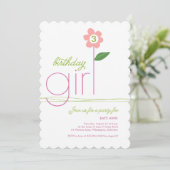 バースデーガールパーティー招待状 招待状 (スタンド正面)