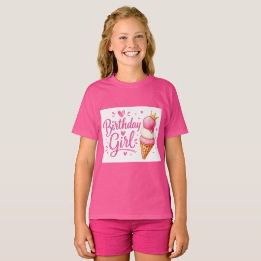 バースデーガール Tシャツ (正面フル)