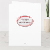 バースデーキャンドル付きの大きなビアマグ カード (裏面)