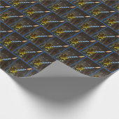 バースデーキャンドル付きウイスキー ラッピングペーパー (角)