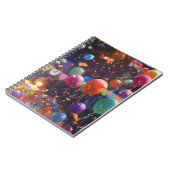 バースデーキャンドル、バルーンデザインキャンドル、パーティーデコ ノートブック (左側)