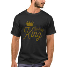 バースデーキングTシャツ - ブラックの誕生日プレゼント