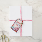 バースデーギフトタグ – ベリー＆プレゼント ギフトタグ (より糸付き)