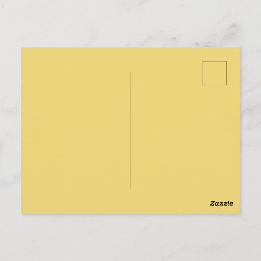 バースデークイーンビー - おしゃれなゴールドハニカムデザイン ポストカード (裏面)