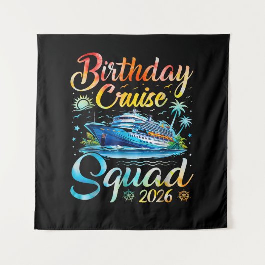 バースデークルーズスクワッド2026 タペストリー (正面)