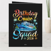 バースデークルーズチーム 2026 カード (裏面)