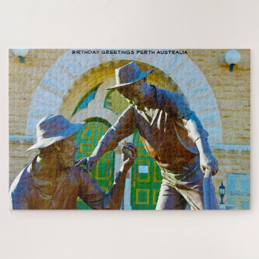 バースデーグリーティングペースオーストラリア ジグソーパズル (横)