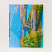 バースデーグリーティングレイクテカポニュージーランド ジグソーパズル (縦)