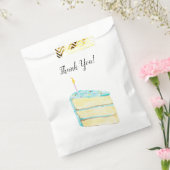 バースデーケーキの水彩画 誕生日おめでとう フェイバーバッグ (封をした状態)