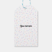 バースデーケーキバルーンとコンフェッティ ギフトタグ (裏面)