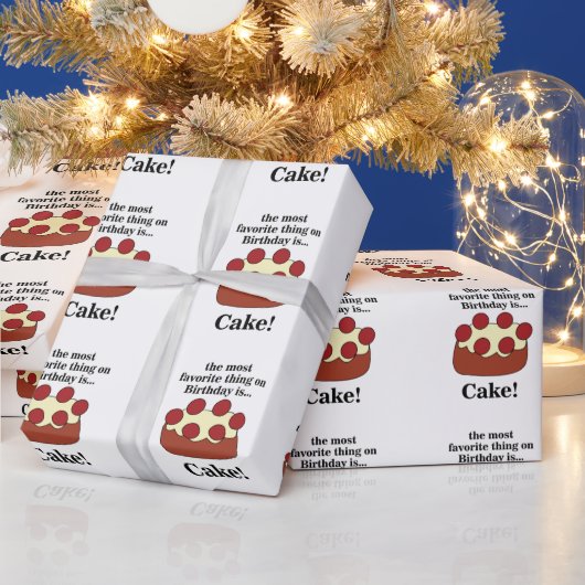 バースデーケーキパーティー ラッピングペーパー (クリスマス)