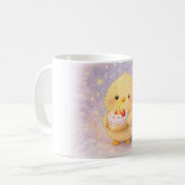 バースデーケーキ アルマひよこ かわいいマグカップ コーヒーマグカップ (正面左)