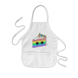 バースデーケーキTシャツ 子供用エプロン