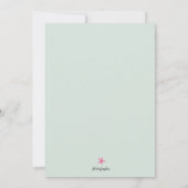 バースデーサマープールパーティの招待状 招待状 (裏面)