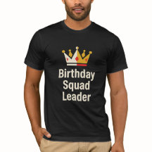 バースデースクワッドリーダー楽しいパーティーTシャツミニマルデザイン