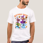 バースデースクワッド 楽しいハロウィン Tシャツ (正面)