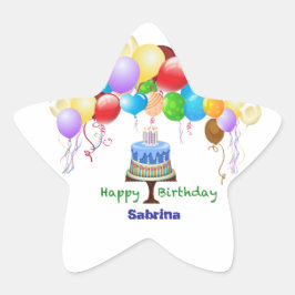 バースデースターのステッカー&ラベル 星シール