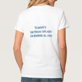 バースデースプラッシュの誇りある親 Tシャツ (裏面)