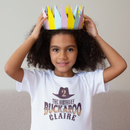 バースデーバッカロウのカウガール・ウェスタン子供用バースデーシャツ トドラーTシャツ