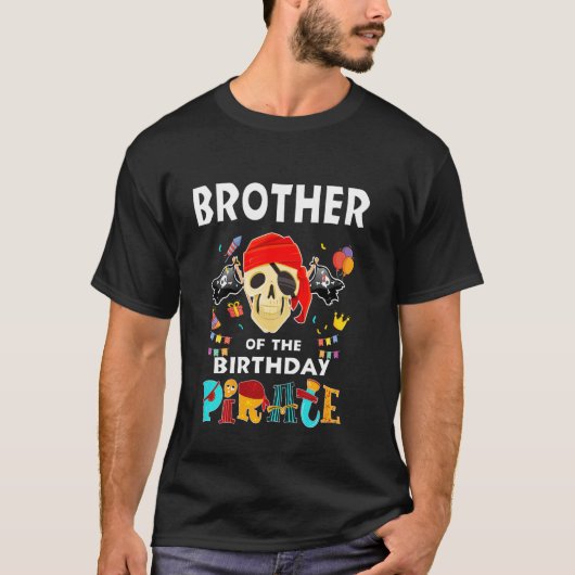 バースデーパイレーツの兄弟 兄弟姉妹おそろいグッズ Tシャツ (正面)