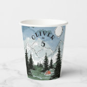 バースデーパパーソナライズされたーティーキャンプ 紙コップ (裏面)