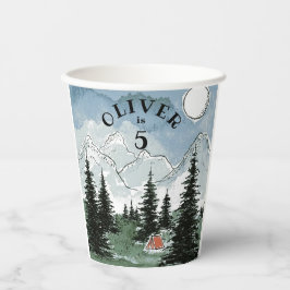 バースデーパパーソナライズされたーティーキャンプ 紙コップ