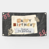 バースデーパーソナライズされたタウェルカムバナー 横断幕 (横)