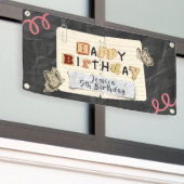 バースデーパーソナライズされたタウェルカムバナー 横断幕 (ビルの外側)