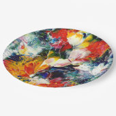 バースデーパーティアート紙ディナープレート ペーパープレート (アングル)