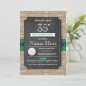 バースデーパーティゴルフボールアニーエイジゴルフ招待状 招待状 (スタンド正面)