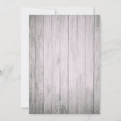 バースデーパーティシャンパングラスウッドストリングライト 招待状 (裏面)