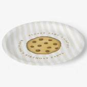 バースデーパーティシンプルーモダンクッキーデザートトリート ペーパープレート (アングル)