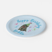 バースデーパーティニューファンドランド紙プレート ペーパープレート (アングル)
