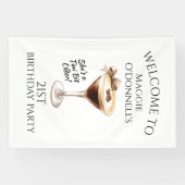 バースデーパーティバナー21stエスプレッソマルティーニ 横断幕 (横)