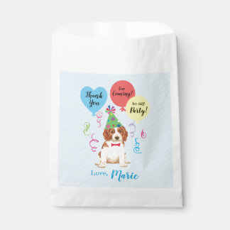 バースデーパーティバルーンウェルシュスプリンガースパニエル犬 フェイバーバッグ