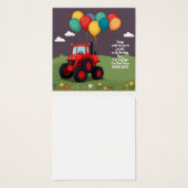 バースデーパーティパーソナライズされた招待状。 (正面&裏面)