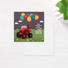 バースデーパーティパーソナライズされた招待状。