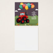 バースデーパーティパーソナライズされた招待状。 (正面&裏面)